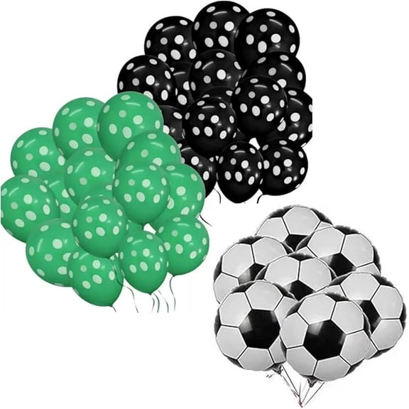 Soccer Balloons Bouquet - Party Theme Sports 25 pcs