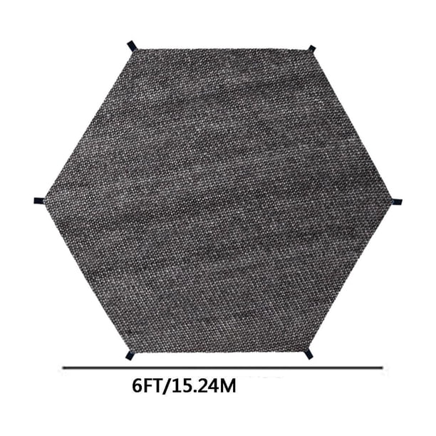 Cubierta de Sombra al Aire Libre para Trampolines de 6ft-14ft, Cubierta Antisol sin Postes