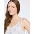 thumbnail image 3 of Joyspun Women's Woven Midi Sleep Gown with Shoulder Tie, Sizes XS to 3X, 3 of 4