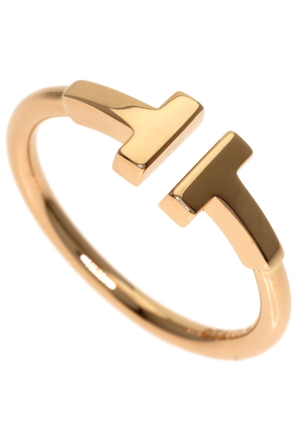Pre-Owned Tiffany & Co. T Wire Ring, 18K Pink Gold, Women's.