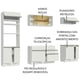 thumbnail image 4 of Cocina Integral 270cm Glamy Madesa 10 Blanco, 4 of 5