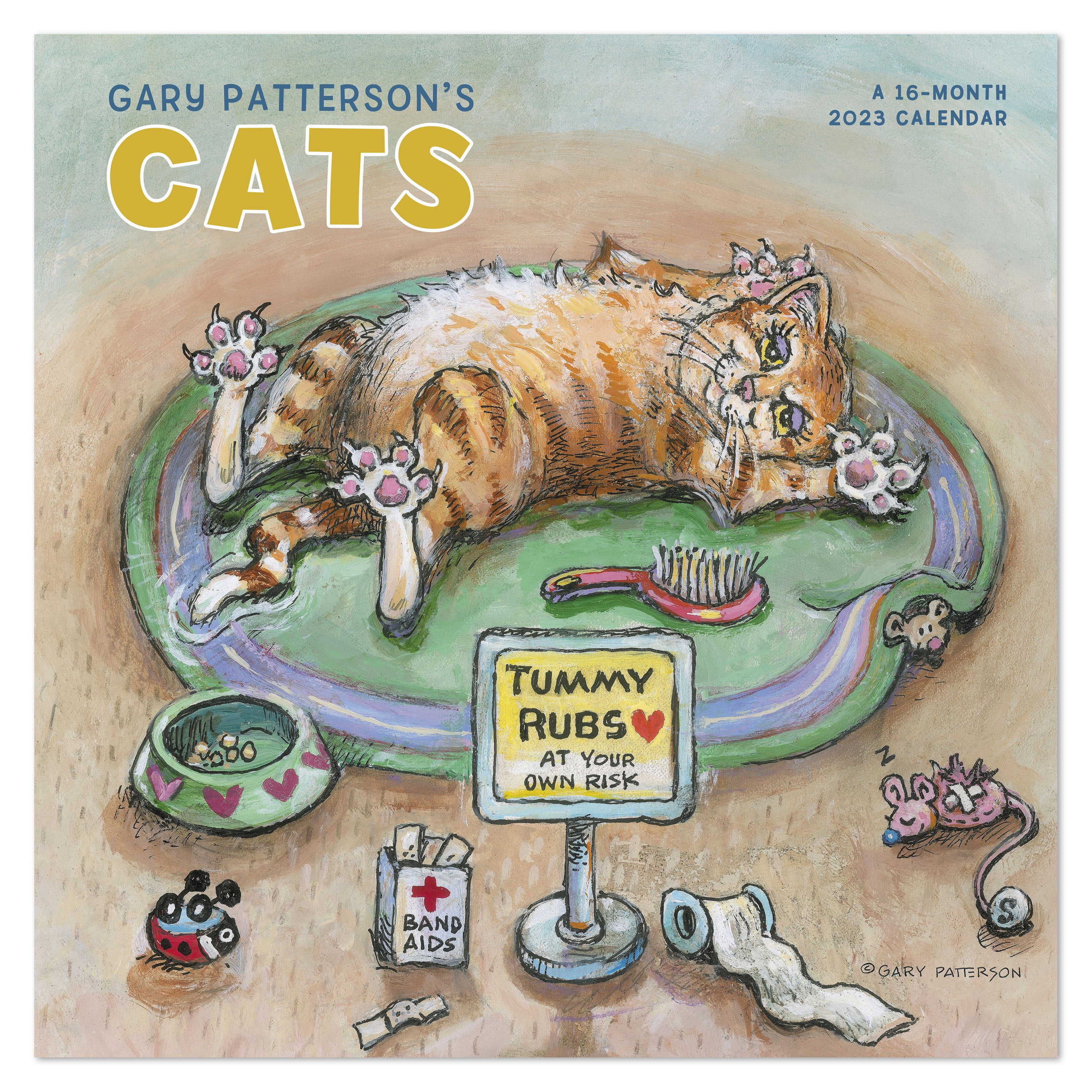 2023 Wall Calendar, Gary Patterson Cats, 12' x 12' by Mead (WMD55028-23)