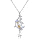 thumbnail image 1 of Wartleves Collar con colgante en forma de luna y estrella, circonita, plata, joyería para mujer 2024, 1 of 7