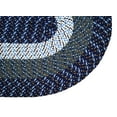 thumbnail image 2 of Better Trends Country Chair Pads Collection, 2-Piece Set, 15" Round 100% Polypropylene, Indoor Seat Cushions - Dark Blue Stripe, 2 of 4