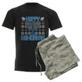 thumbnail image 6 of CafePress - Happy Hanukkah Men's Dark Pajamas - Men's Dark Loose Fit Cotton Pajama Set, 6 of 7
