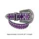 thumbnail image 2 of Eye-catching Purple Adult Waist Belt Luxurious Sweet Waist Belt Fashion Belts Full Diamond Rhinestone Belt for Nightclub Purple, 2 of 4