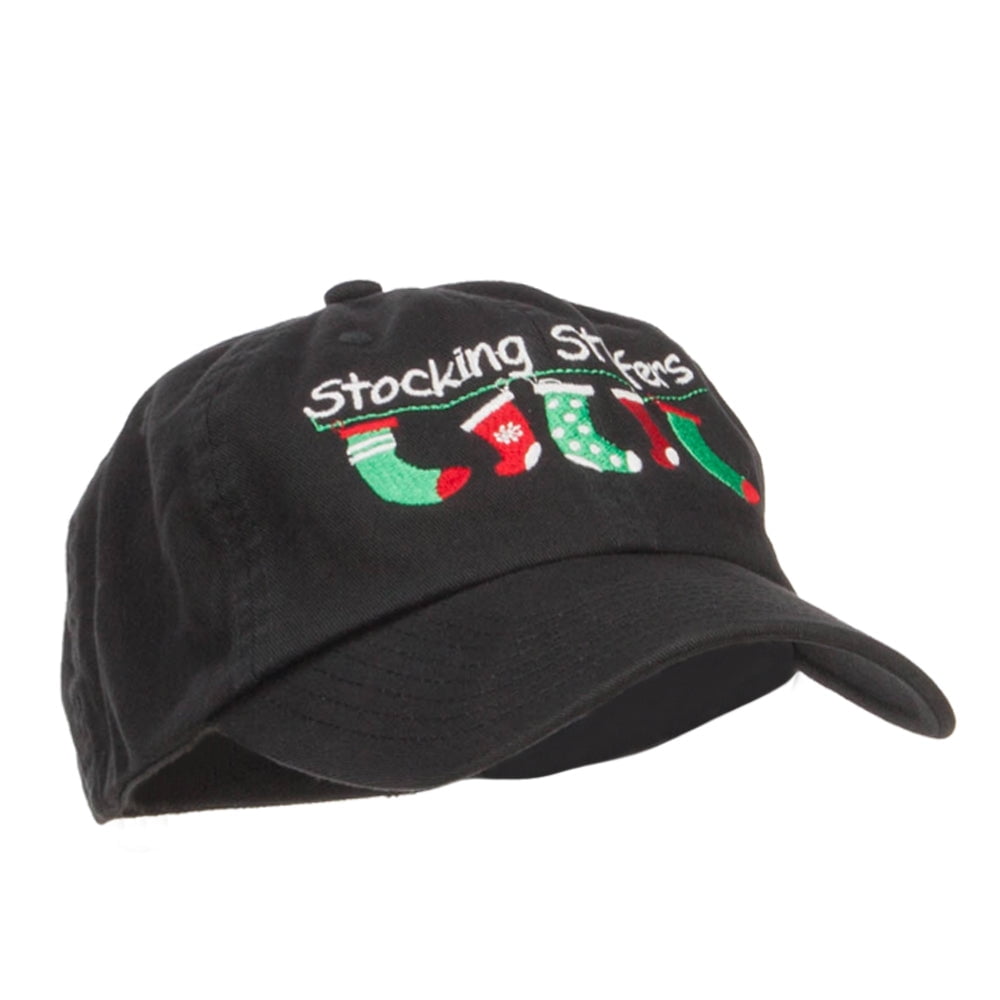 Stocking Stuffers Embroidered Low Cap - Black OSFM