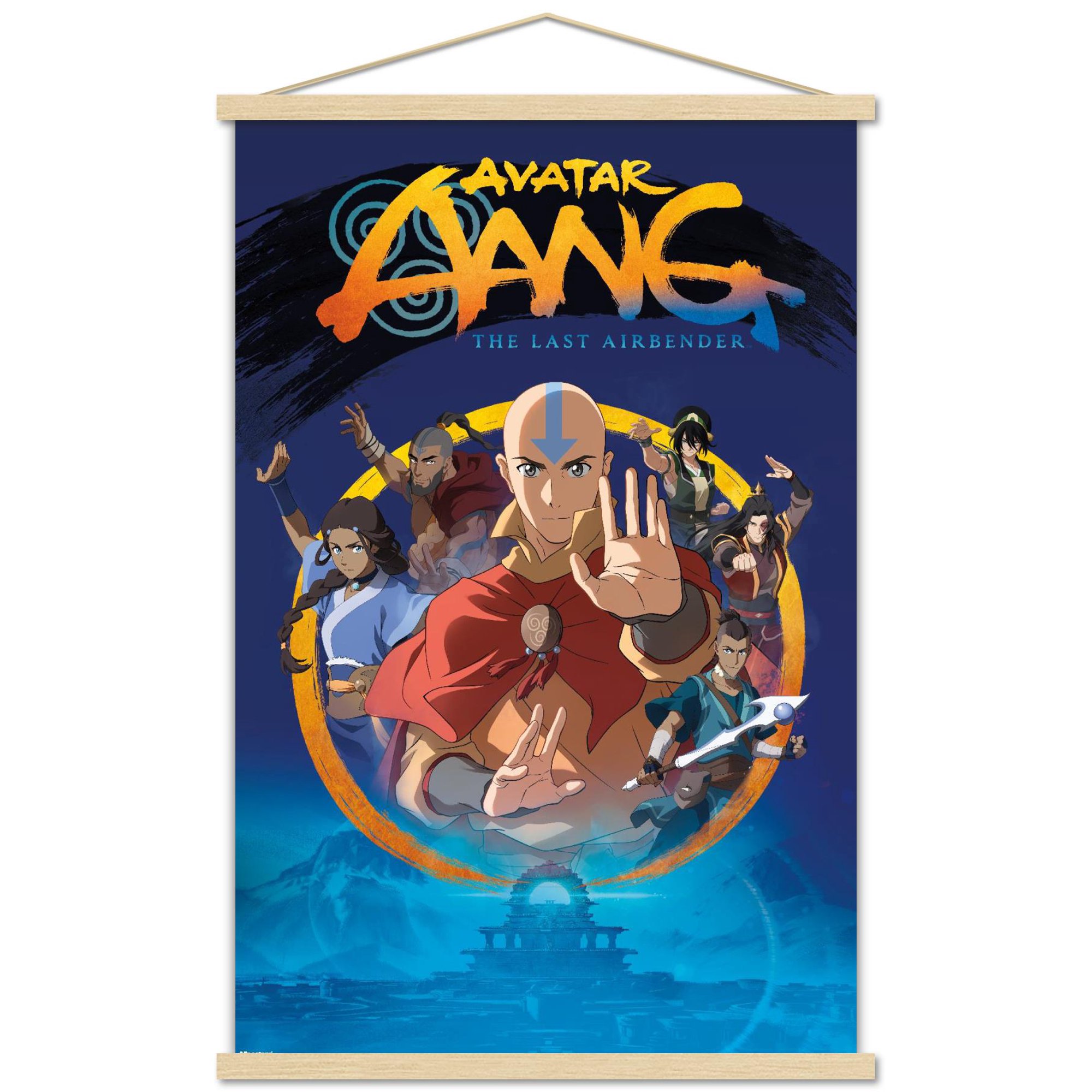 The Legend of Aang: The Last Airbender (2026) - One Sheet Wall Poster with Magnetic Frame, 22.375" x 34"