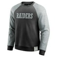 thumbnail image 2 of Men's Darius Rucker Collection by Fanatics Black/Heather Gray Las Vegas Raiders Colorblock Pullover Sweatshirt, 2 of 4