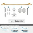 thumbnail image 5 of Amerock St. Vincent Champagne Bronze 24 inch (610mm) Towel Bar, 5 of 8