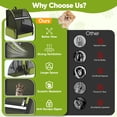 thumbnail image 4 of Cat Carrier Backpack Expandable Breathable Pet Carrier for Large Cat Puppy Outdoor Travel Pet Backpack with Vantilated Mesh, Green, 4 of 8