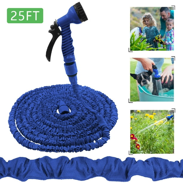 25ft Garden Hose Expandable Flexible Water Hose with 7 Function Spray