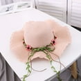 thumbnail image 4 of Charmgo Bucket Hat Clearance, Sun Hat Sunscreen Sunshade Hat Women's Summer Beach Tour Sandal Hat Wave Hat Beach Hats for Women, Straw Hats for Women, Sun Hats for Women Pink, 4 of 8