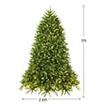 thumbnail image 2 of Gymax 5Ft Pre-lit Christmas Tree Hinged Fir Tree w/ 8 Flash Modes LED Lights, 2 of 10