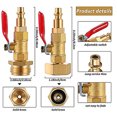 thumbnail image 4 of Brass Anti Freeze Adapter, 2pcs 3/4 Thread Winterize Blowout Adapter  for Garden, 4 of 7