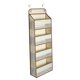 thumbnail image 3 of Organizador sobre la puerta, almacenamiento en estante colgante en la parte posterior de la puerta, organizador de armario con estantes colgantes con Beige, 3 of 8