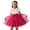 Hot Pink, variant on Girls 3D Floral Applique Party Dress Sleeveless Bowknot Tulle A Line Dresses Lightweight Soft Wedding Birthday Dress 3-8 Years