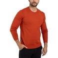 thumbnail image 4 of X RAY Mens Crew Neck Sweater Slim Fit Midweight Pullover Sweater for Men for Casual Dressy Wear (Big & Tall Available), Brick, 3XL, 4 of 11