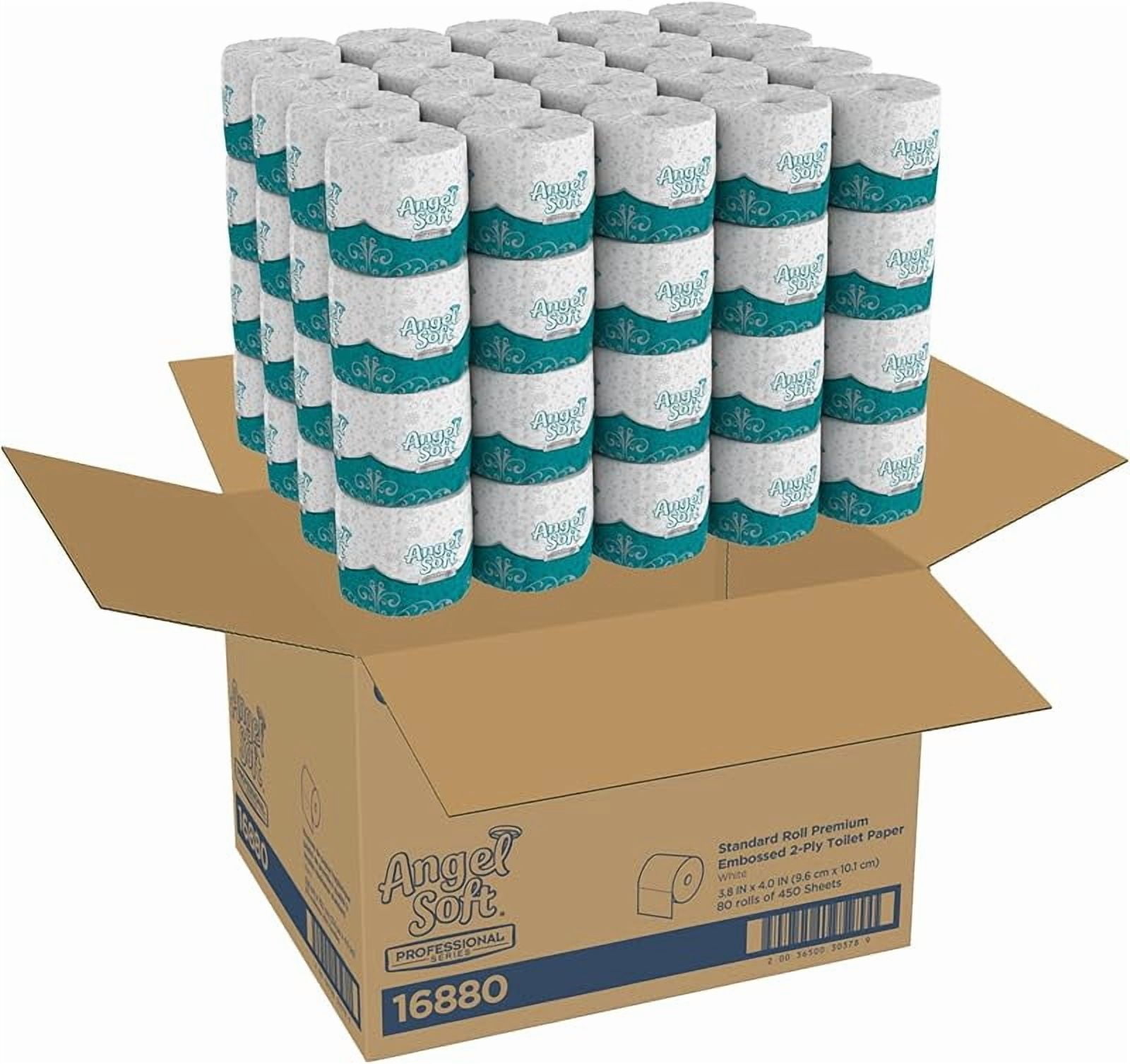 Toilet Paper, 16880, Bulk Case of 80 Rolls, 450 Sheets Per Roll, Individually Wrapped, 2-Ply Soft and Strong Toilet Tissue