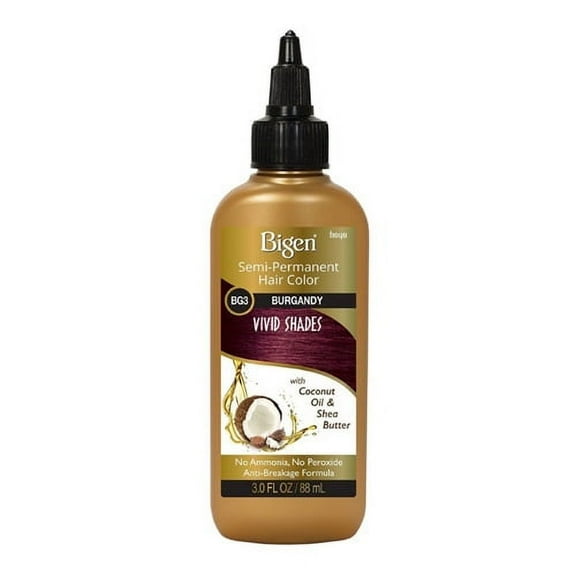 Bigen Semi Permanent Hair Color, Bg3 Burgundy, 3 Oz, 2 Pack