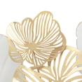 thumbnail image 5 of Home Decor Golden Flowers & Leaves Wall Mounted Metal Art Wall Sculpture, 5 of 12
