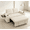 Beige, variant on 65" Convertible Chenille Sofa Bed with Pull-Out Sleeper, Adjustable Backrest, USB Charging Ports, Cup Holders, Side Table & Storage Armrests, Easy Assembly Loveseat Sleeper Couch