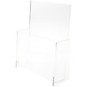 Plymor Clear Acrylic Paper Literature Holder (Countertop), Fits 8.5" x 11" Documents (3 Pack)