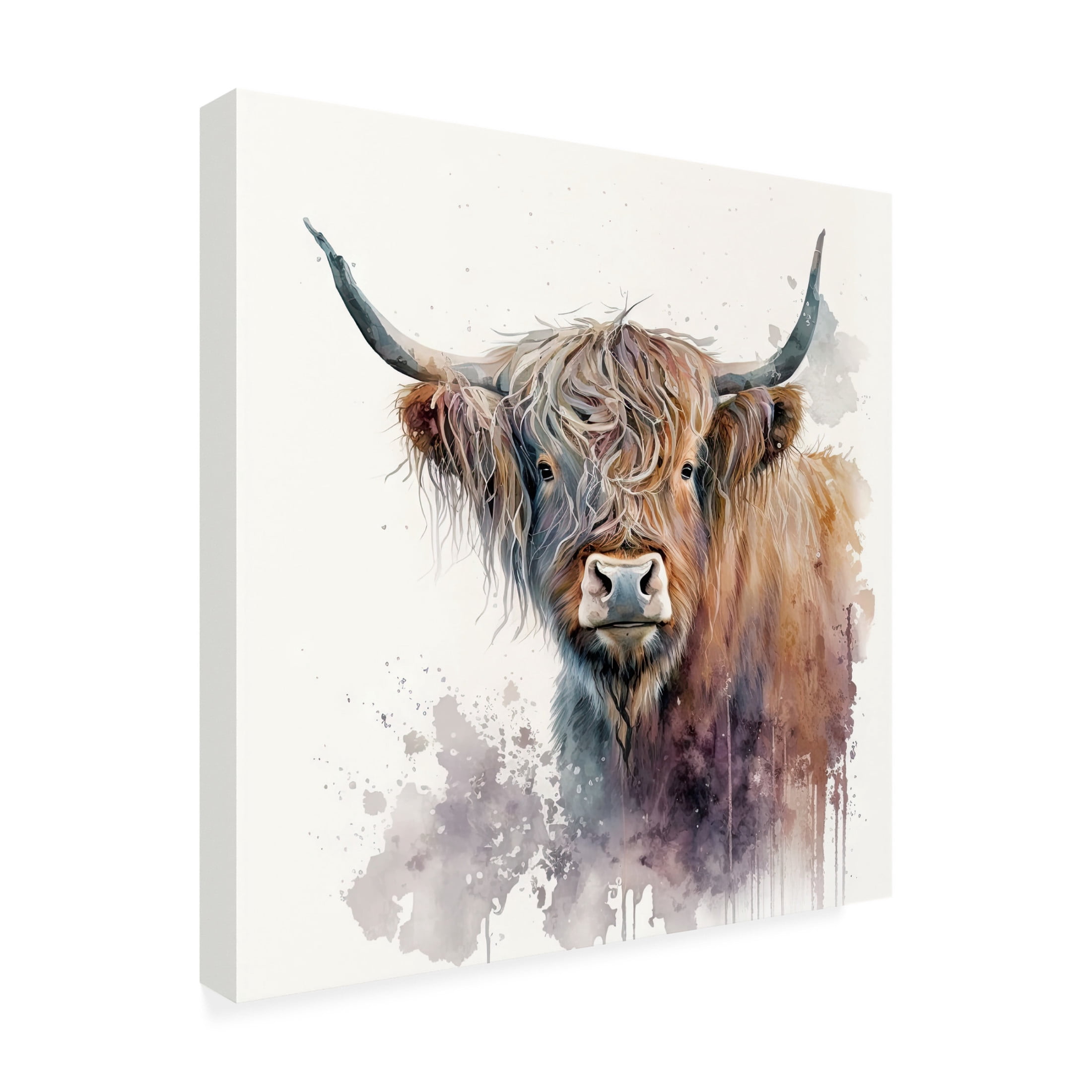 Canvas Wall Art - The Golden Valley 'Red' Wall Art for Living Room, Bedroom, or Office Décor by Trademark Fine Art - 14 x 14 Inches