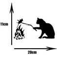 thumbnail image 2 of Car Sticker, Cat Vinyl Car Sticker Reflective Car Body Decal Waterproof Vinyl Graphic Sticker Decal Decor, Black, 2 of 5