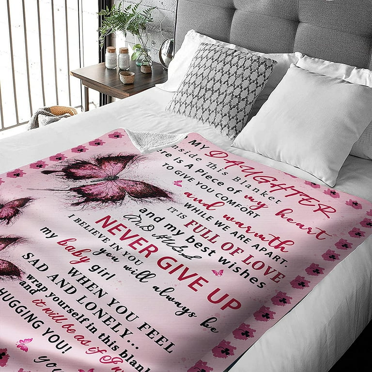 Daughter Blanket from Mom Daughter Gifts for Birthday Gifts for Daughter Graduation Blanket Mother to Daughter Throw Blanket 60 x50 Walmart