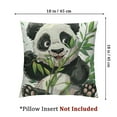 thumbnail image 4 of Fenyluxe Be Happy Panda Pillow Covers ,Panda Gifts,Panda Gifts for Girls Women,Panda Decor,Panda Bear Gifts,Baby Animals Nursery Decor,Panda Pillow Case White, 4 of 7