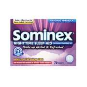 Sominex Original Formula Tablets, 72 ea (Pack of 2)