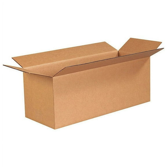 ZoroSelect Long Corrugated Boxes, 24" x 9" x 9", Kraft, 25/Bundle