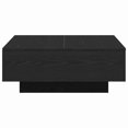 thumbnail image 3 of vidaXL Coffee Table Black oak 80 x 80 x 31 cm Engineered wood, 3 of 3