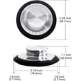 thumbnail image 2 of 2PCS Kitchen Sink Drain Strainer and Kitchen Sink Stopper Stainless Steel, Anti-Clogging Garbage Disposal Stopper for Standard 3-1/2 Inch Kitchen Sink Drain, 2 of 5