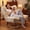 off-white, variant on Keerffo Nursery Rocking Chair with Footrest,Corduroy Upholstered Lazy Recliner Lounge Chair, Single Sofa for Living Room, Rubber Wood Legs