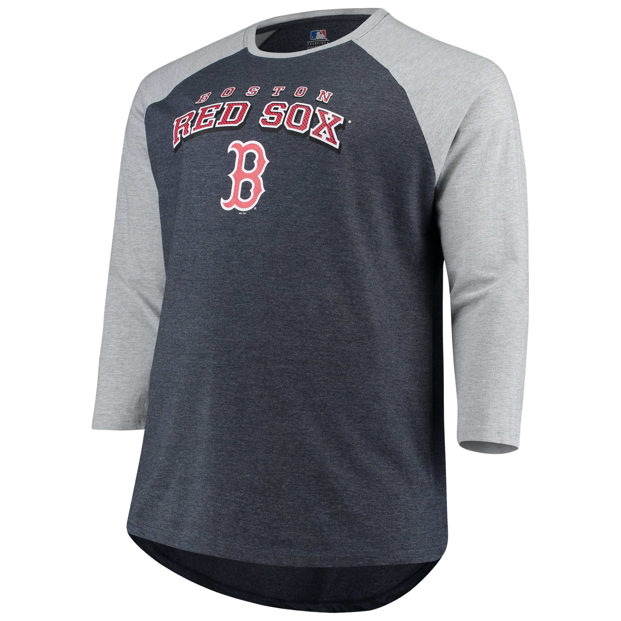 Men's Majestic Navy/Heathered Gray Boston Red Sox Big & Tall Strength ...