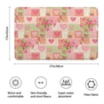 thumbnail image 3 of Pioneer Flower Floral Print Pattern Bathroom Rugs Mat, Non Slip Microfiber Bathroom Rug with Rubber Backing, Soft Mats for Bathroom Floor Tub Shower, 17"x27", 3 of 5