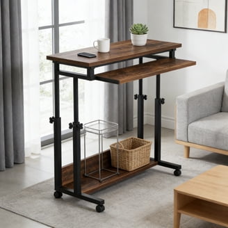 Atlantic Sit Stand Height Adjustable Desk with Side Crank and