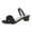 Black, variant on Vedolay Summer Sandals Sandals for Women Strappy Heels Block Open Toe Low Heel Sandals Shoes,Green 7.5