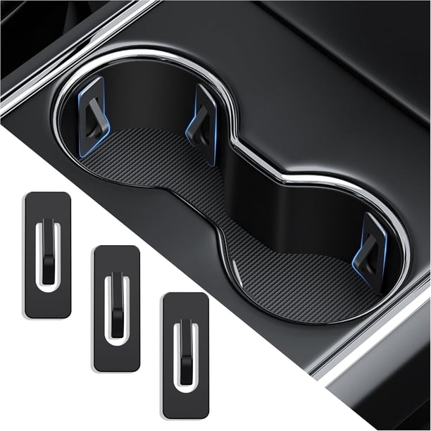 Inserto para portavasos de coche con adhesivo, portavasos para coche estabilizador de silicona antivibración para almacenamiento de coche, portavasos universal para automóvil accesorio