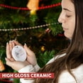 thumbnail image 2 of 3drose, Blush Pink Roses Happy Tenth Anniversary, Circle Porcelain Ornament, 2 of 7