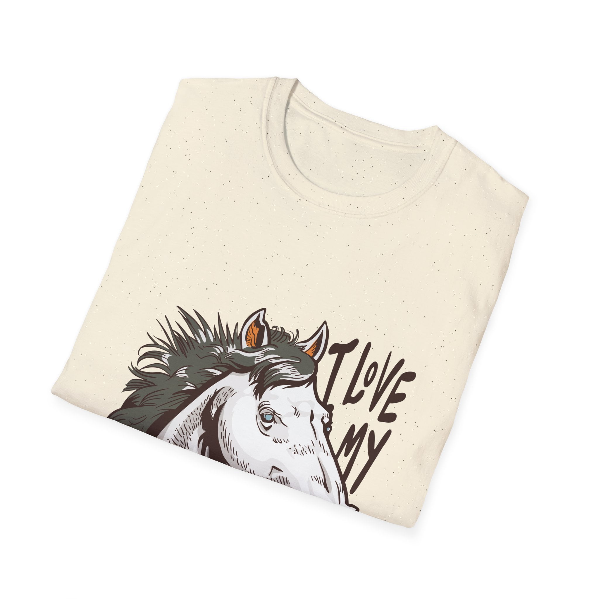 Love My Horse Motivational Equestrian Novelty TShirt