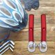 thumbnail image 4 of KAIYANG Puños de aluminio para bocina de bicicleta con tapones para extremos de varilla para manillares de 22,2 mm/0,9" - rojo, 4 of 5