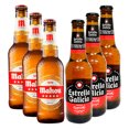thumbnail image 1 of Six Pack Mahou 5 estrellas y Estrella Galicia 330 ml Mahou Lager, 1 of 3