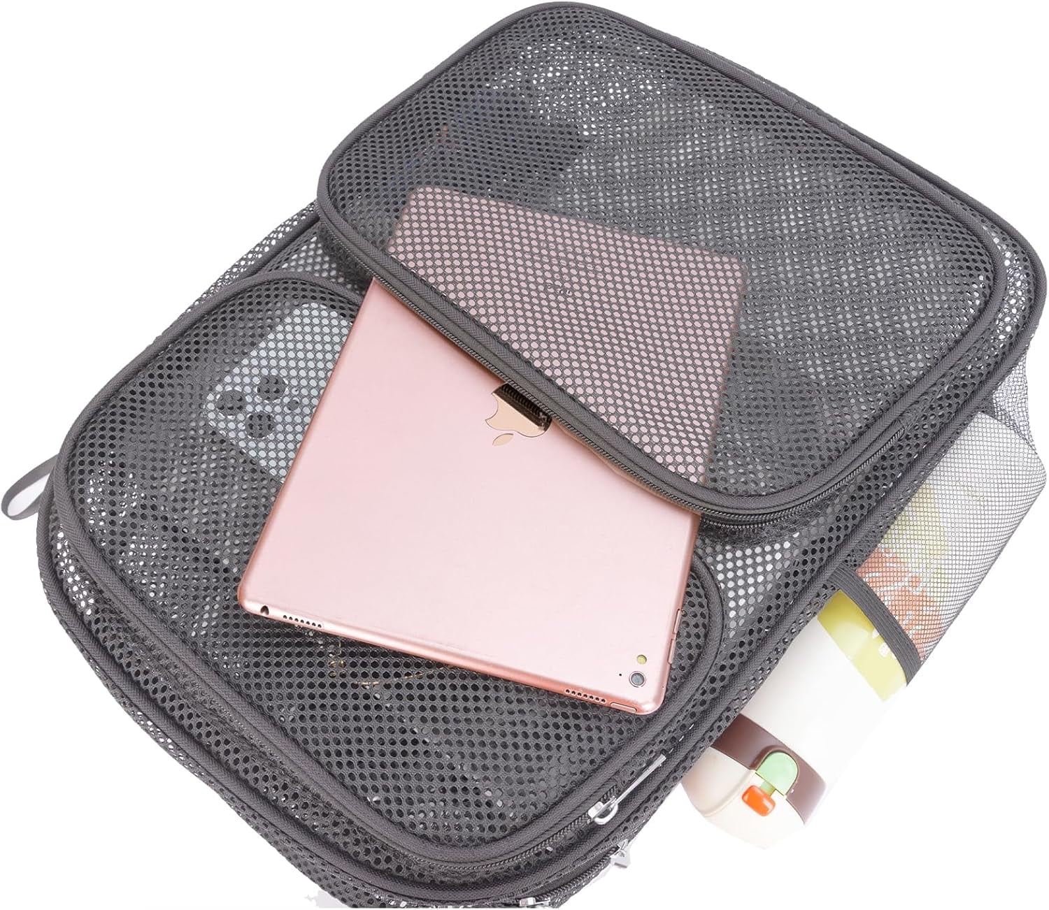 BTEPSGA Mesh Backpack for School Heavy Duty Mesh Book bag Mesh See Through Backpack for School Beach