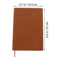 thumbnail image 2 of OULII 1Pc Premium Hardcover Notebook Brown PU Thickened Paper Recipe Diary Writing Book, 2 of 4