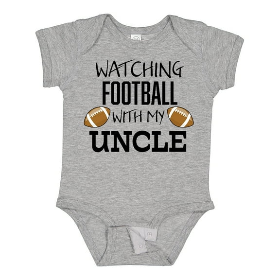 Inktastic Watching Football with My Uncle Boys or Girls Baby Bodysuit