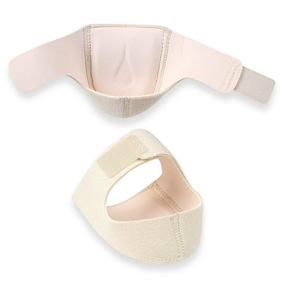 Qarigey Paquete de 2 cubiertas para pies, protectores de talón transpirables, protectores para aliviar el dolor, mangas de absorción de golpes, soporte Type7 NO7 Qarigey CE001396-02