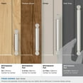 thumbnail image 3 of Amerock Balon 6-5/16 inch (160mm) Center-to-Center Satin Nickel Cabinet Pull, 3 of 6